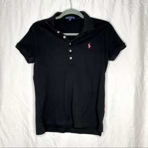 Ralph Lauren Short Sleeve Polo with Pink Horse